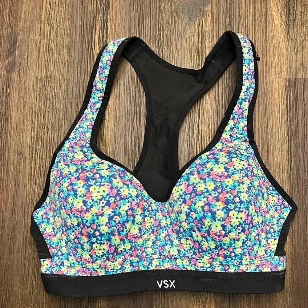 VSX Sport Racerback Floral Sports Bra - 32C